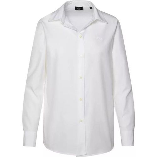 White Cotton Shirt - Größe 38 - white - ETRO - Modalova