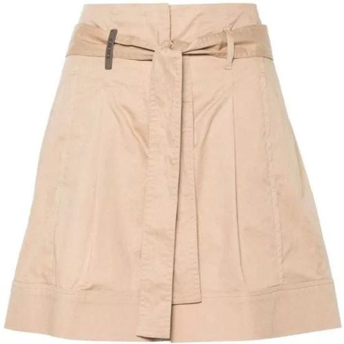 Caramel Dart-Detailing Shorts - Größe 38 - PESERICO - Modalova