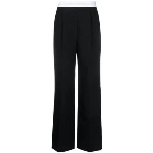 Logo-Waistband Straight-Leg Trousers - Größe 8 - alexander wang - Modalova