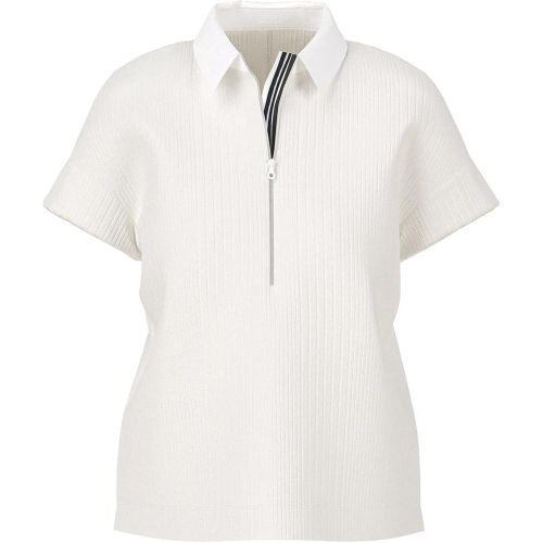 Geripptes Polo-Shirt aus Satin - Größe 34 - Marc Cain - Modalova