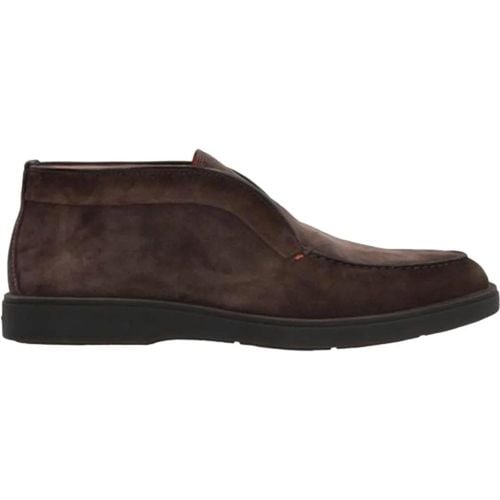 Half Hoge Instapper Bruin - Gr. UK_10 - in - Santoni - Modalova