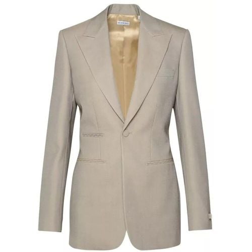 Beige Virgin Wool Blazer - Größe 6 - Burberry - Modalova