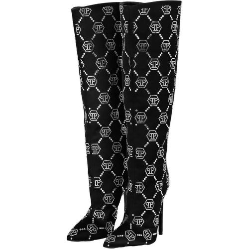 Stiefeletten - Stiefel Monogram Mit Schmucksteinen - Gr. 36 (EU) - in - für Damen - Philipp Plein - Modalova