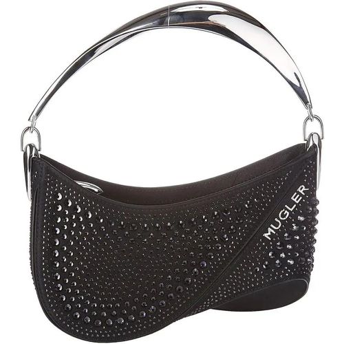 Shopper - Small Bag With Strass Detail And Zip Closure - Gr. unisize - in - für Damen - Mugler - Modalova