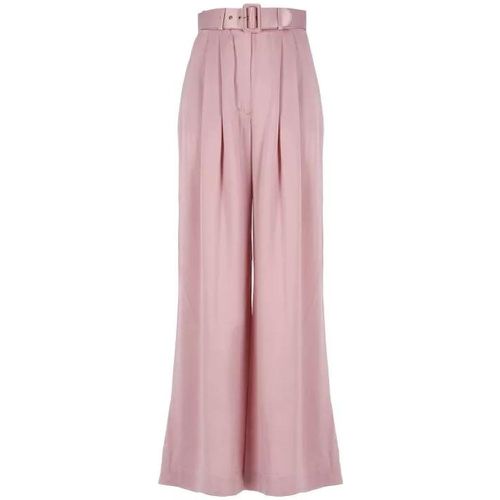 Silk Tuck Trousers - Größe 1 - pink - Zimmermann - Modalova