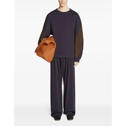 Navy Blue Cotton Trousers - Größe L - Dries Van Noten - Modalova