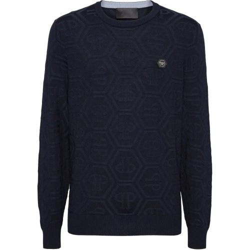 Rundhalspullover Monogram - Größe 3XL - Philipp Plein - Modalova