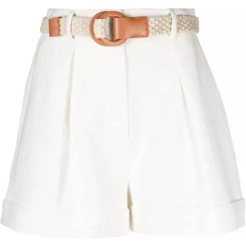 August Belted Cotton Shorts - Größe 2 - white - Zimmermann - Modalova