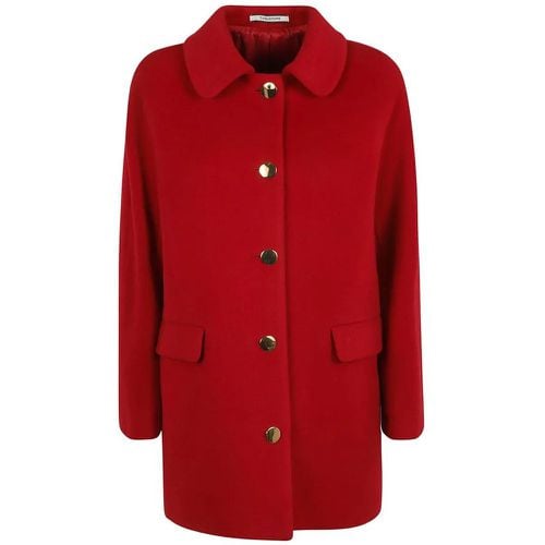 Bold Red Wool Coat - Größe 38 - Tagliatore - Modalova