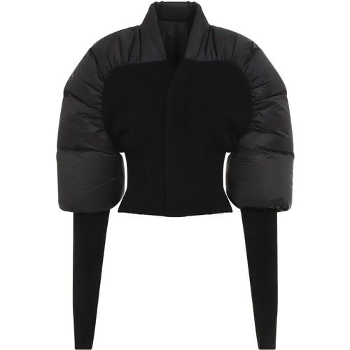 Duvetina Black Polyamide Coat - Größe 40 - Rick Owens - Modalova