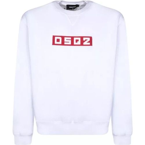 Cotton Sweatshirt - Größe M - white - Dsquared2 - Modalova