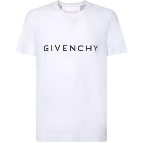 Logo Print Cotton T-Shirt - Größe L - white - Givenchy - Modalova