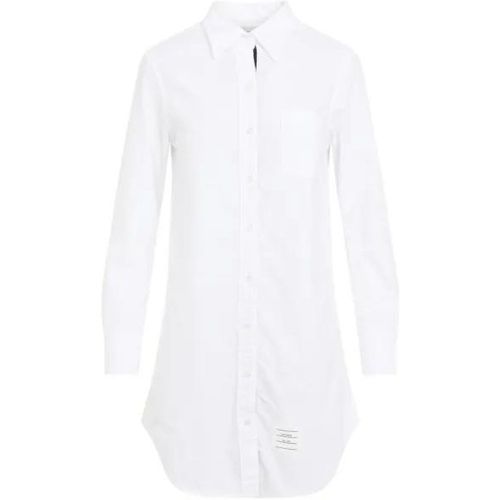 Thigh Length Point Collar Shirtdress - Größe 38 - weiß - Thom Browne - Modalova