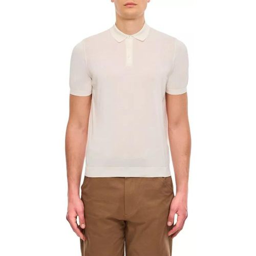 Cotton Polo Shirt - Größe 48 - white - Drumohr - Modalova