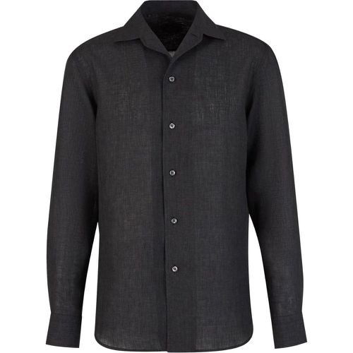 Linen Plain Shirt - Größe M - Brioni - Modalova