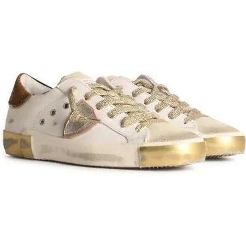 Low-Top Sneaker - Prsx' White Leather Sneakers - Gr. 36 (EU) - in - für Damen - Philippe Model - Modalova