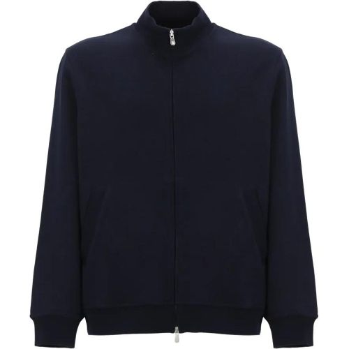 Blue Cotton Blend Sweatshirt - Größe L - BRUNELLO CUCINELLI - Modalova