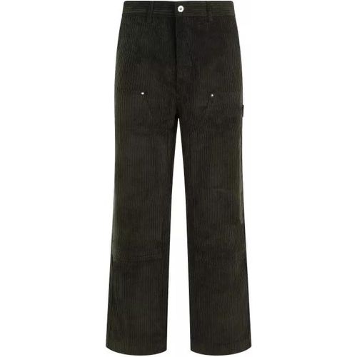 Le Pantalon Charpentier Corduroy Kaki Cotton Pants - Größe S - black - Drôle De Monsieur - Modalova