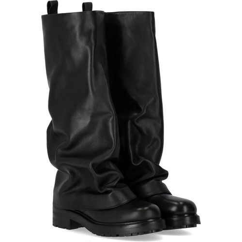 Stiefel - SCHWARZER-STIEFEL MIT GAMASCHE - Gr. 37,5 (EU) - in - für Damen - Strategia - Modalova