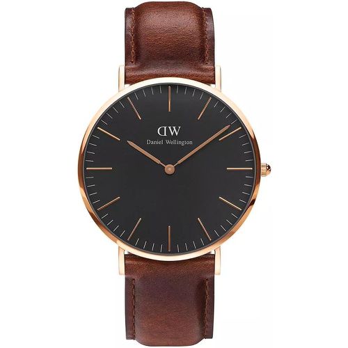 Uhren - Classic Black St Mawes 40 mm - Gr. unisize - in Braun - für Damen - Daniel Wellington - Modalova