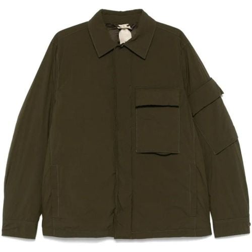 Olive Green Padded Shirt Jacket - Größe 52 - Ten C - Modalova