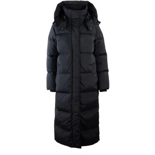 Quilted Black Parka With High Collar - Größe M - Woolrich - Modalova
