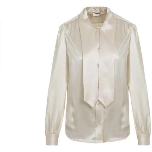 Chalk White Silk Blouse - Größe 36 - Saint Laurent - Modalova