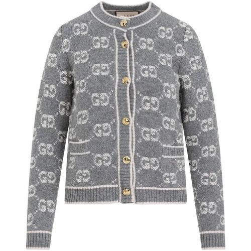 Grey Wool Cardigan - Größe S - Gucci - Modalova