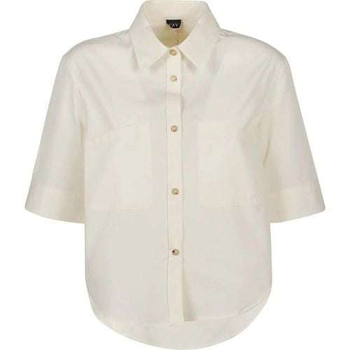 Cropped Short Sleeve Shirt - Größe M - Fay - Modalova