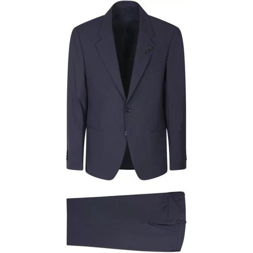 Blue Wool Suit - Größe 46 - blue - Lardini - Modalova