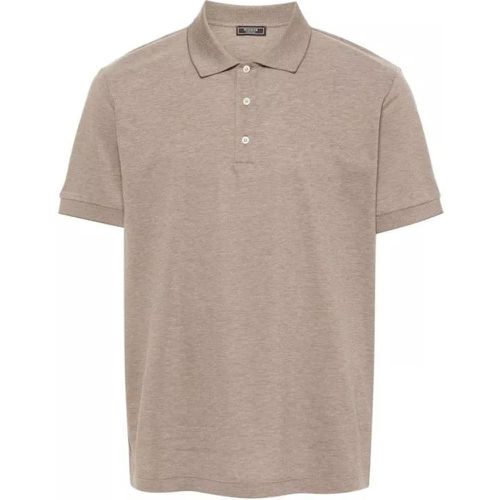 Brown Cotton Polo Shirt - Größe 52 - brown - PESERICO - Modalova