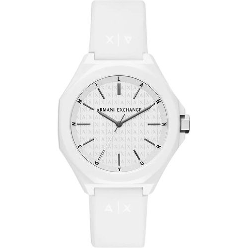 Uhren - Three-Hand Silicone Watch - Gr. unisize - in Weiß - für Damen - Armani Exchange - Modalova