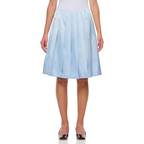 Satin Midi Skirt - Größe 10 - blau - self-portrait - Modalova