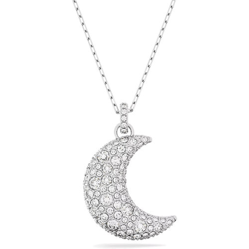Charms - Luna pendant, Moon, Rhodium plated - Gr. unisize - in Weiß - für Damen - Swarovski - Modalova
