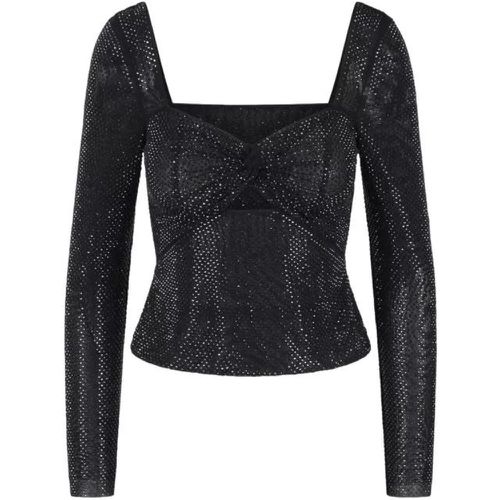 Rhinestone Sweetheart Mesh Top - Größe 10 - self-portrait - Modalova