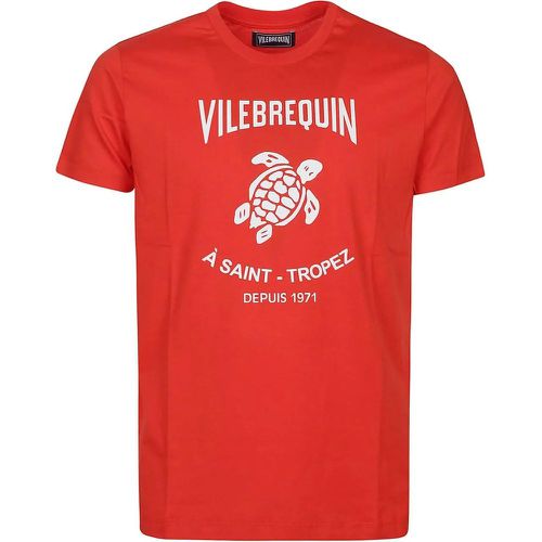 Washed T-shirt Red - Größe L - Vilebrequin - Modalova