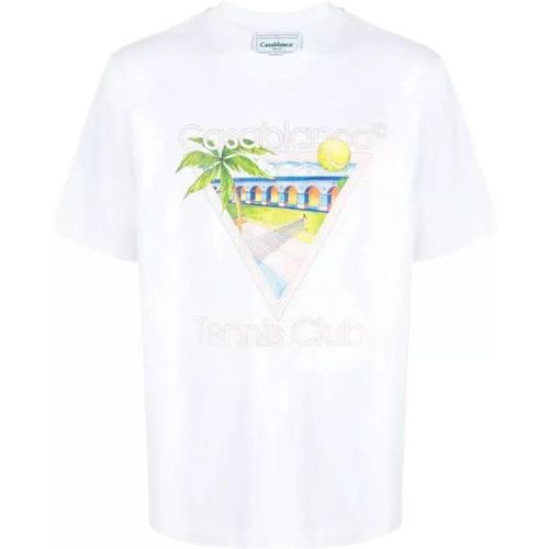 Tennis Club Icon Jersey T-Shirt - Größe L - white - Casablanca - Modalova