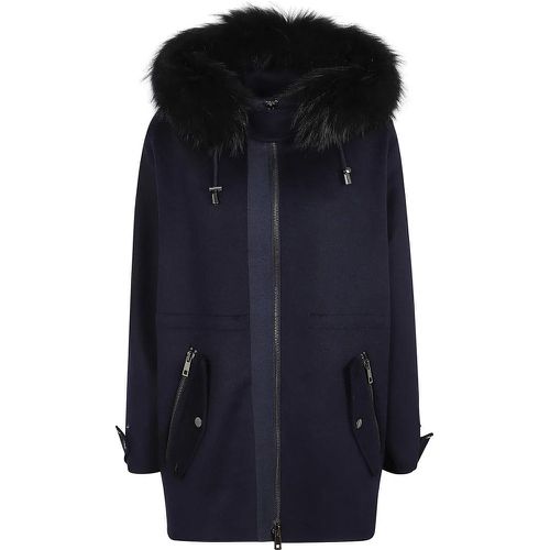 Wool Parka With Double Slider Zip And Multiple Poc - Größe M - P.A.R.O.S.H. - Modalova