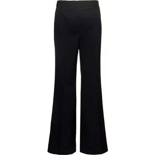 Black Flare Pants With Concealed Closure In Stretc - Größe 40 - black - Stella Mccartney - Modalova