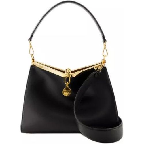 Hobo Bags - Pelle Unita Hobo Bag - Leather - Black - Gr. unisize - in - für Damen - ETRO - Modalova