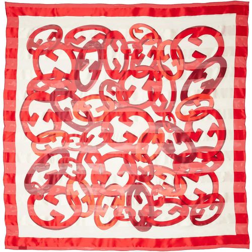 Tücher & Schals - Interlocking G Chain Print Silk Scarf - Gr. unisize - in - für Damen - Gucci - Modalova