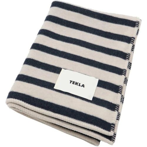 Tücher & Schals - White And Blue Stripes Wool Blanket - Gr. unisize - in - für Damen - Tekla - Modalova