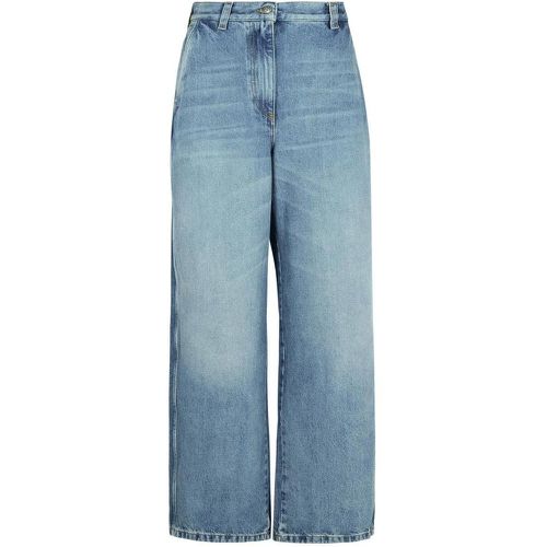 Bear' Blue Cotton Jeans - Größe 25 - blau - Palm Angels - Modalova