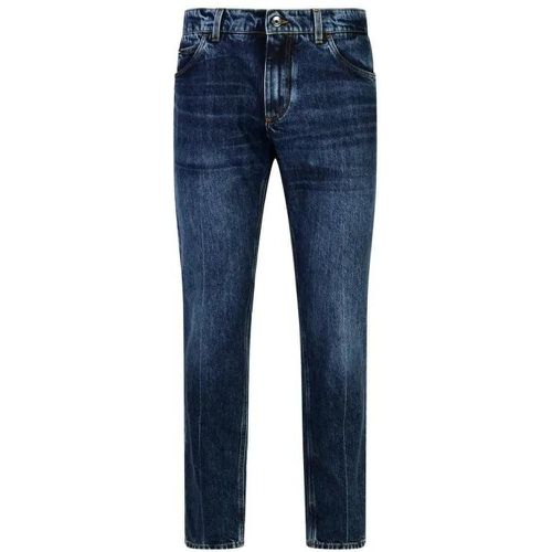 Blue Cotton Jeans - Größe 50 - Dolce&Gabbana - Modalova