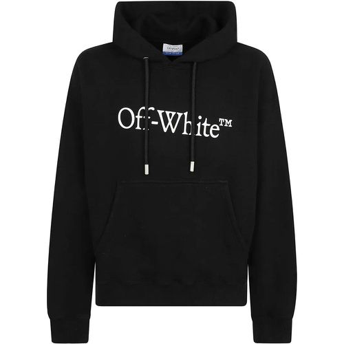 Pure Cotton Drawstring Hood Sweatshirt - Größe L - Off-White - Modalova