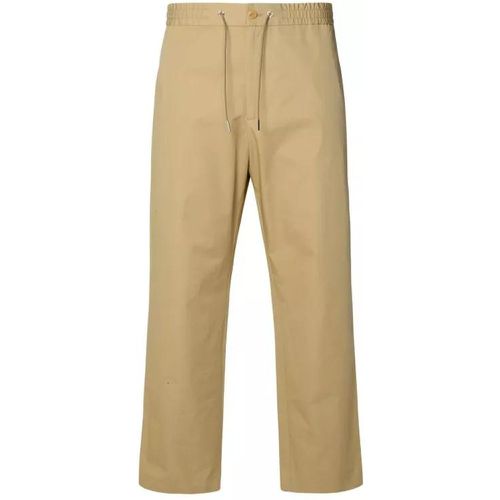 Beige Cotton Pants - Größe 48 - Moncler - Modalova