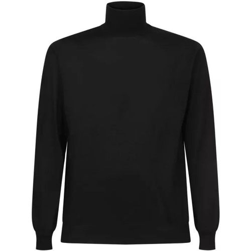 High Neck Pullover - Größe 50 - schwarz - Dell'oglio - Modalova
