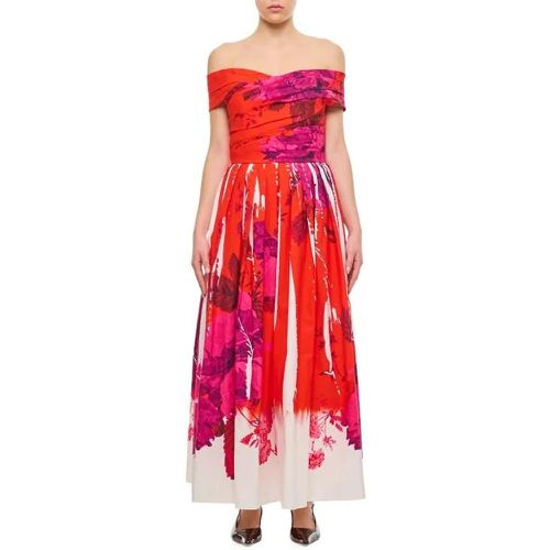 Off Shoulder Full Skirt Cocktail Dress - Größe 8 - rot - Erdem - Modalova