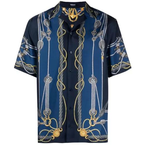 Multicolored Nautical Shirt - Größe 48 - blue - Versace - Modalova