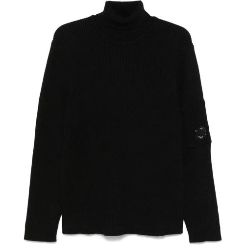 Black Roll Neck Sweater - Größe L - CP Company - Modalova